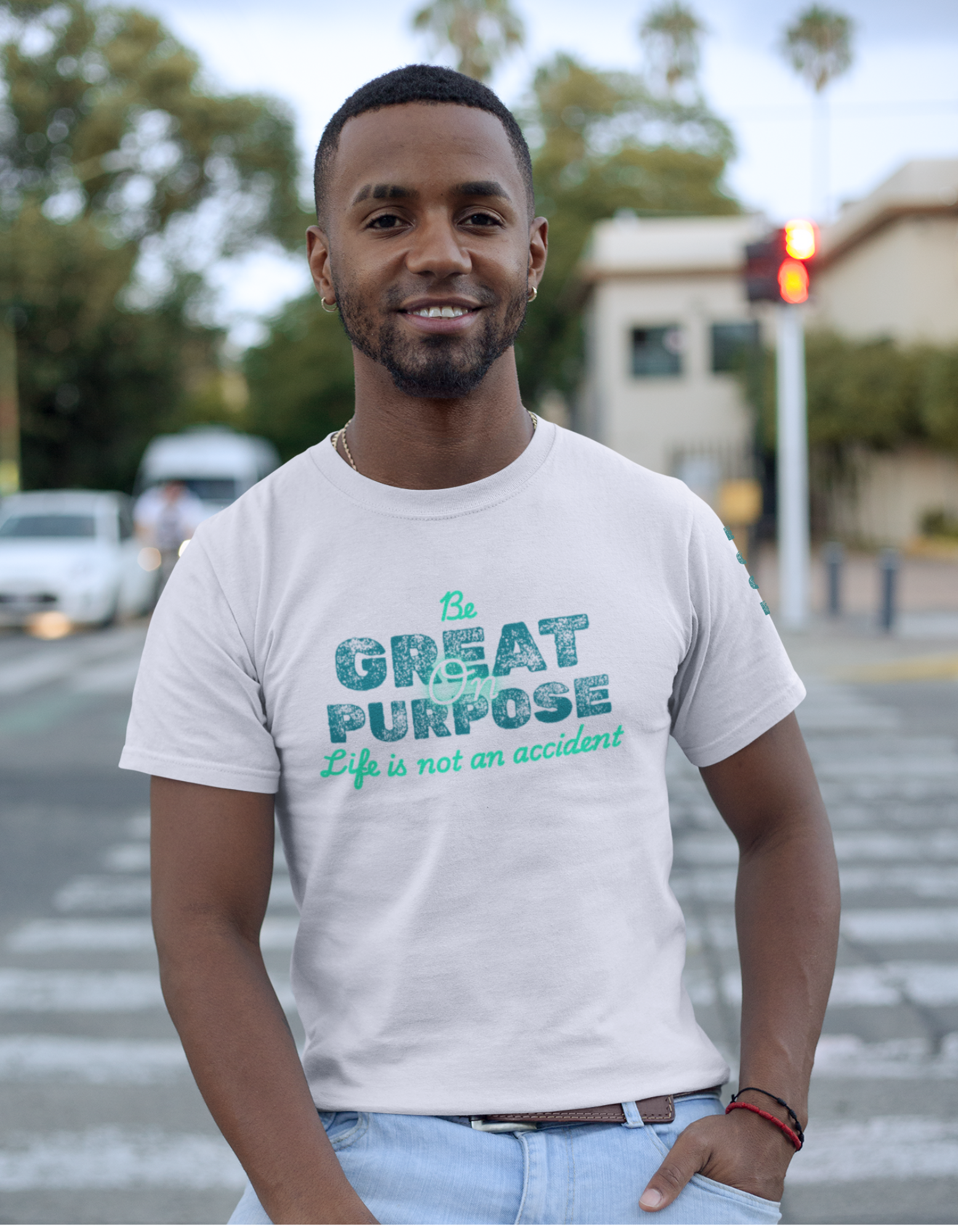 Be Great On Purpose - Teal Tee