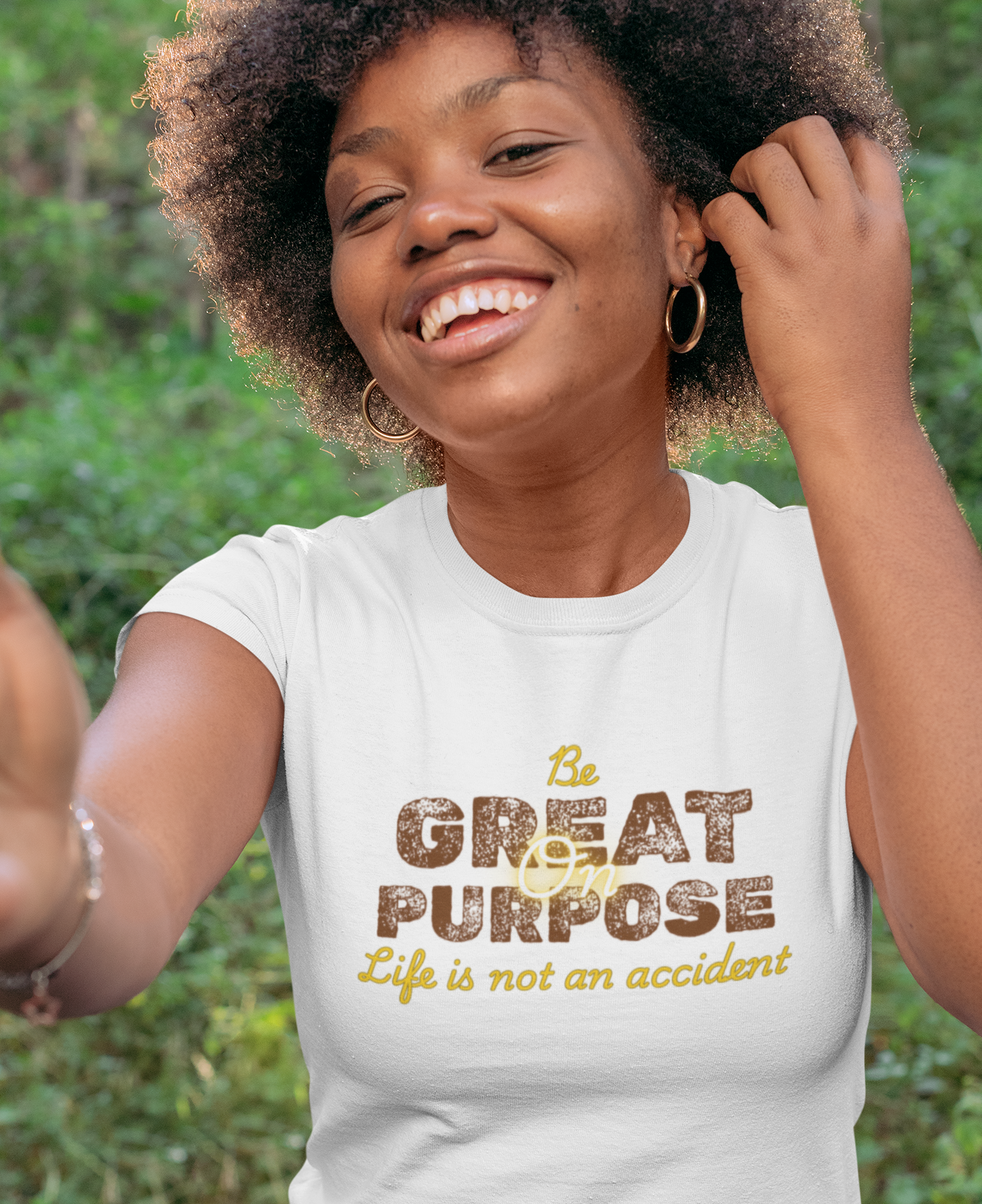 Be Great On Purpose - Brown Tee