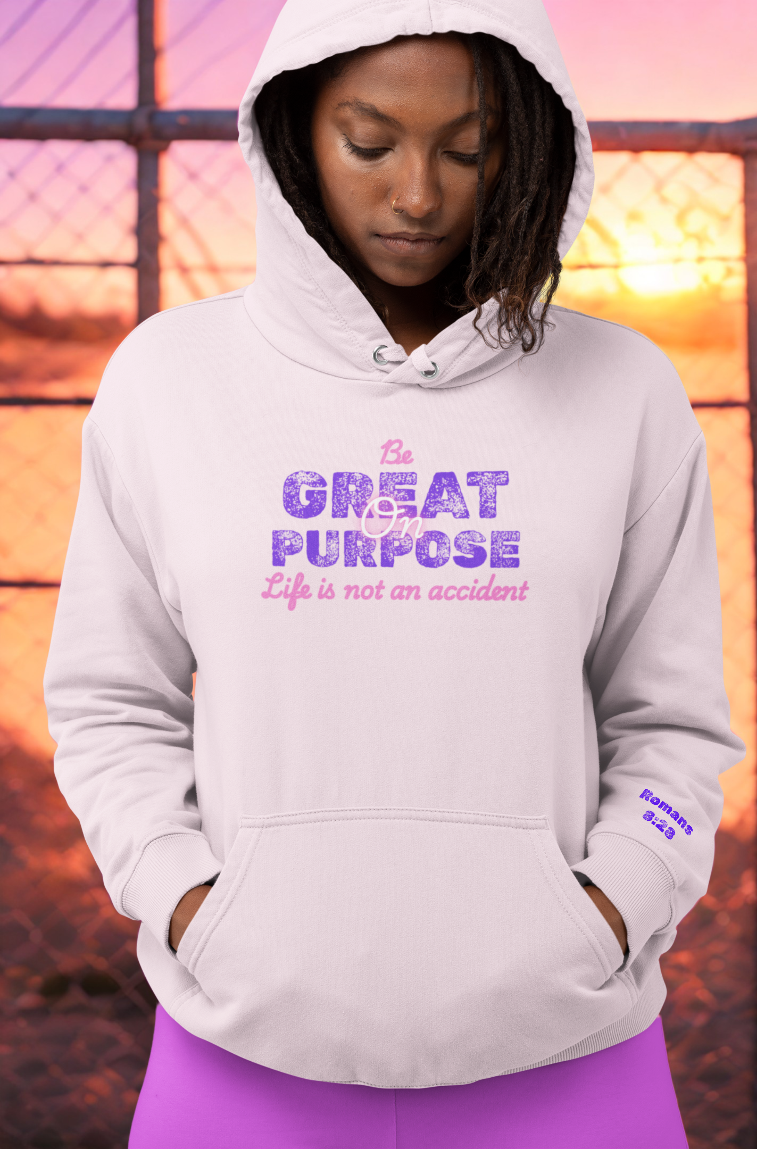 Be Great On Purpose - Purple Hoodie
