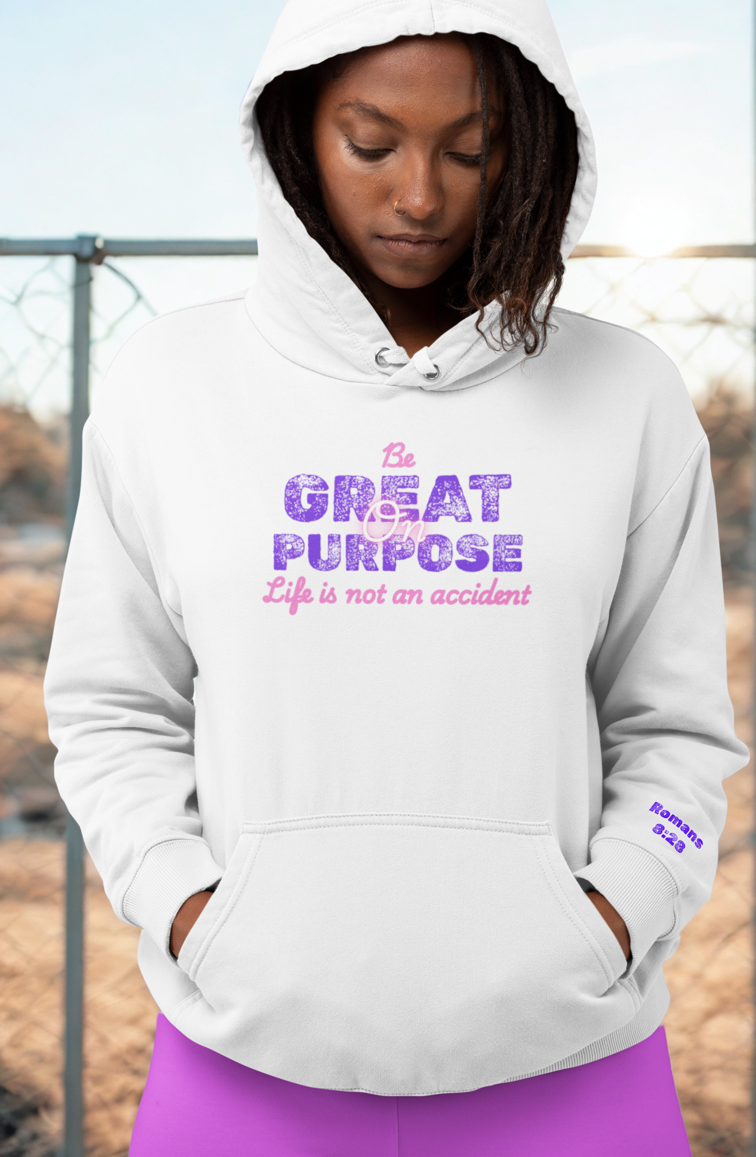 Be Great On Purpose - Purple Hoodie